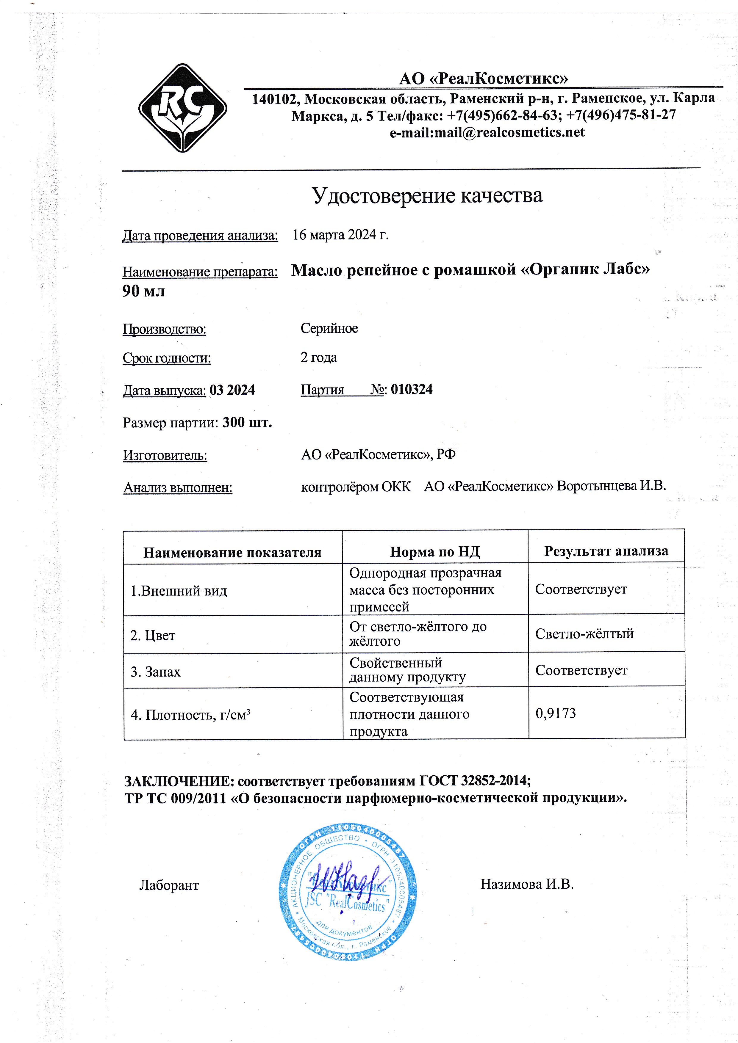 Паспорт №032024